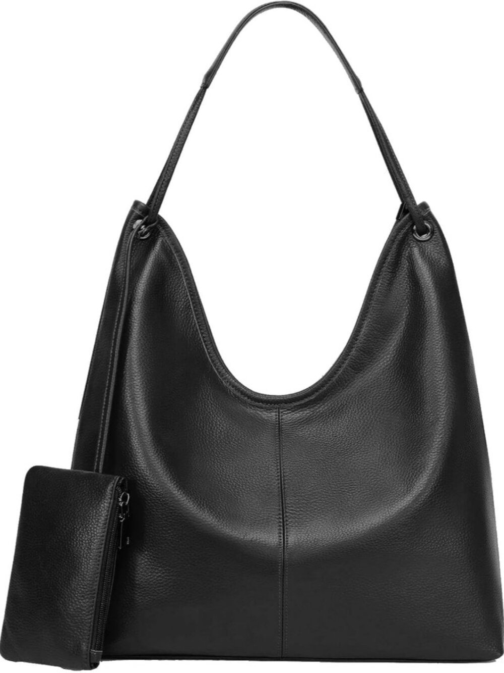 Genuine Leather Purses for Women Large Hobo Shoulder Bag Slouchy Handbag for Wor